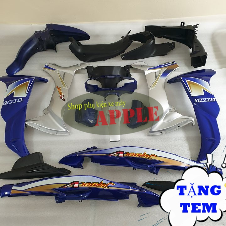 Dàn áo Xe JUPITER V nhựa ABS cao cấp Màu Xanh Tím Than  Củ hậu xe Jupiter V - SPA-DG-JuV