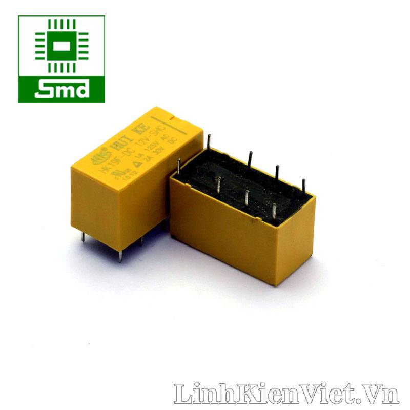 Rơ le 8 Chân 3A HUIKE HK19F-DC12V-SHG HK19F-DC5V-SHG HK19F-DC24V-SHG 5V Relay 6 Chân HK4100F 12V 3A 24V 2A