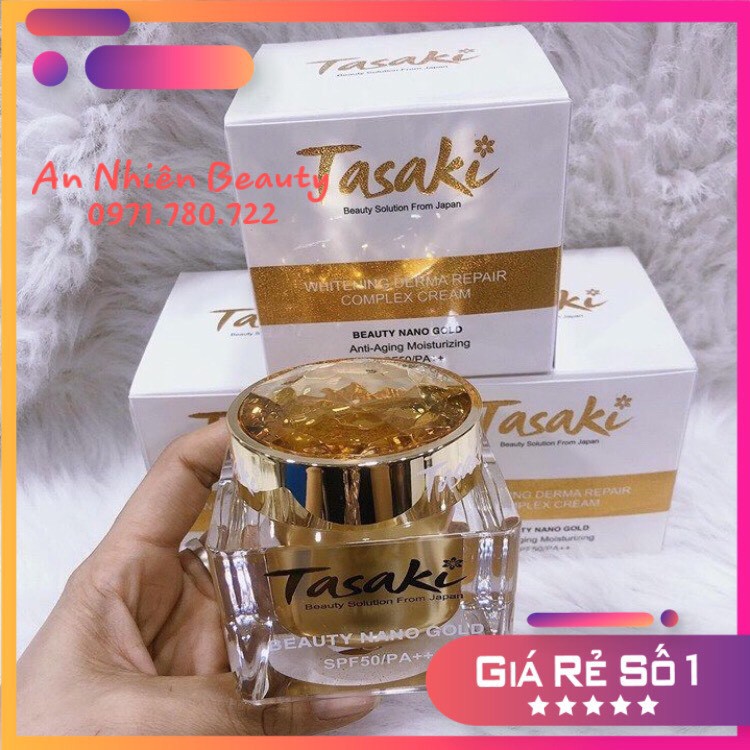 Kem Tasaki ⚡FREE SHIP⚡ Dưỡng Trắng Da Chống Lão Hoá Nano Vàng