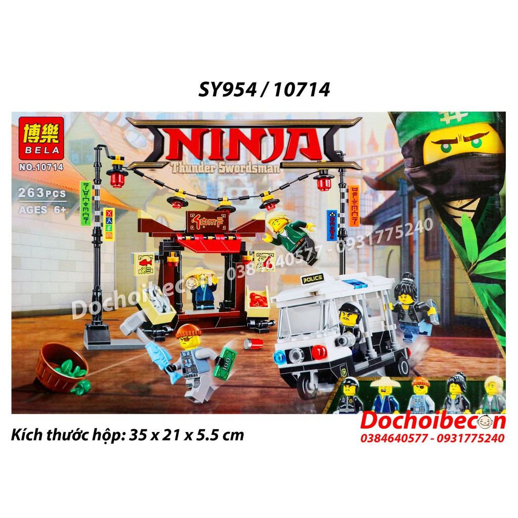 Lego Ninja SY954 - 10714 - Ninja săn bắt cướp - 272 chi tiết