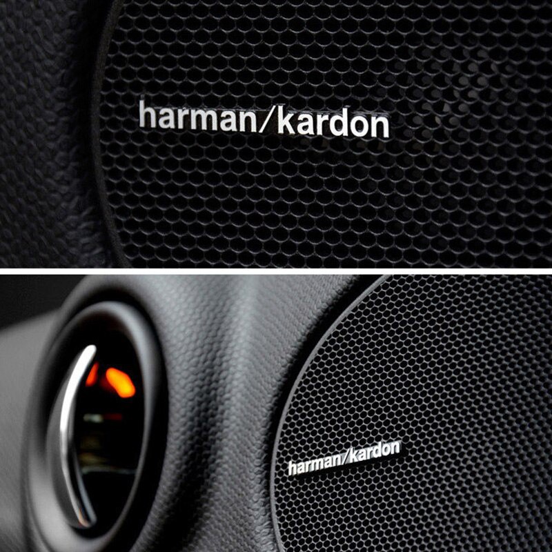 10/5/2/1 cái Sticker, tem dán decal chữ HARMAN KARDON trang trí loa xe hơi