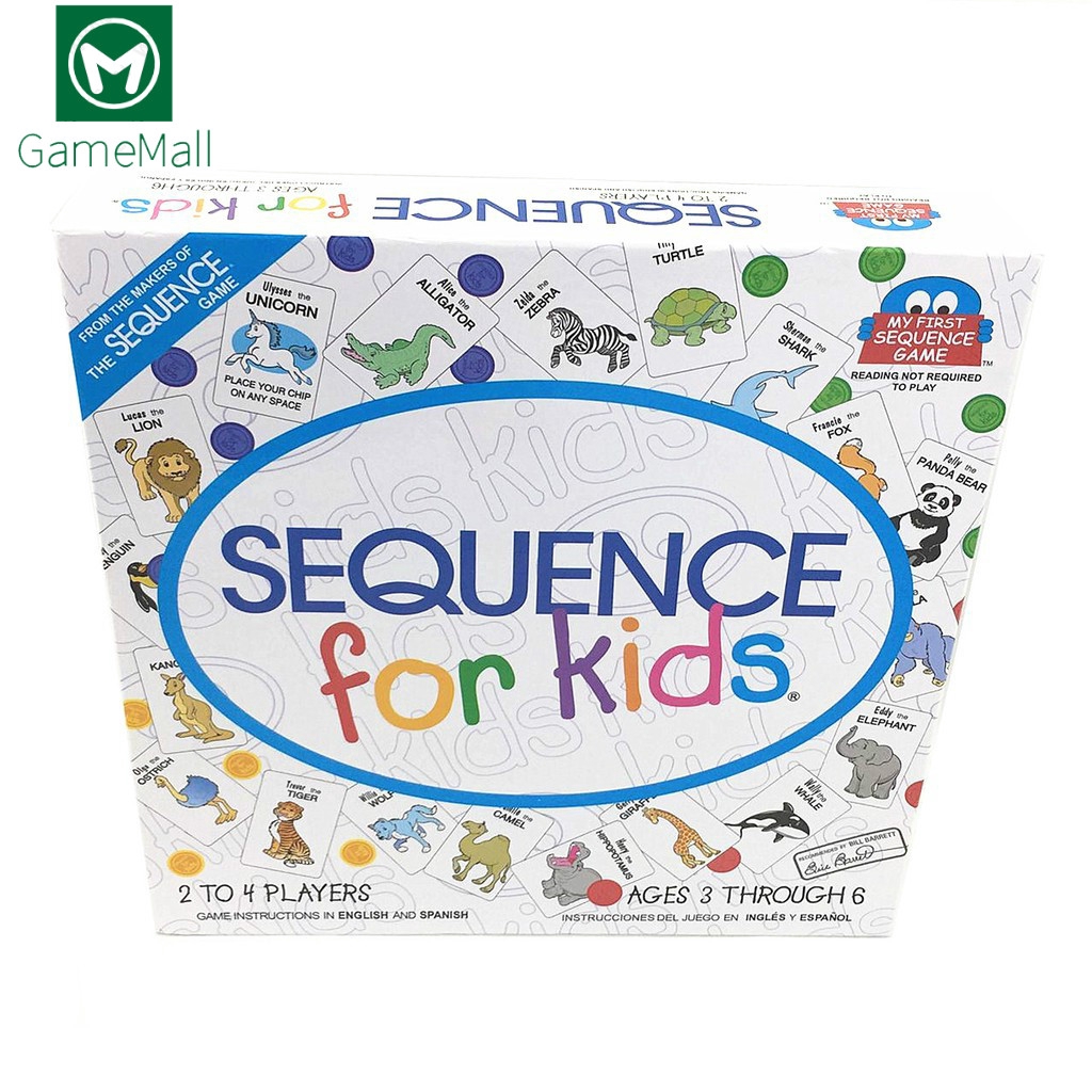 Sequence for Kids Letters Numbers Word Puzzle Card Board Children