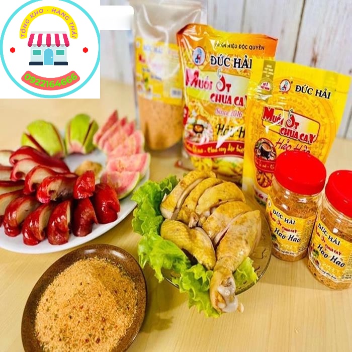 [ CHUẨN LOẠI NGON ] Muối Hảo Hảo, Muối Chấm Hoa quả - Hương Vị Tuổi Thơ - Chính Hãng Đức Hải 500gr (tongkhohangthai1)