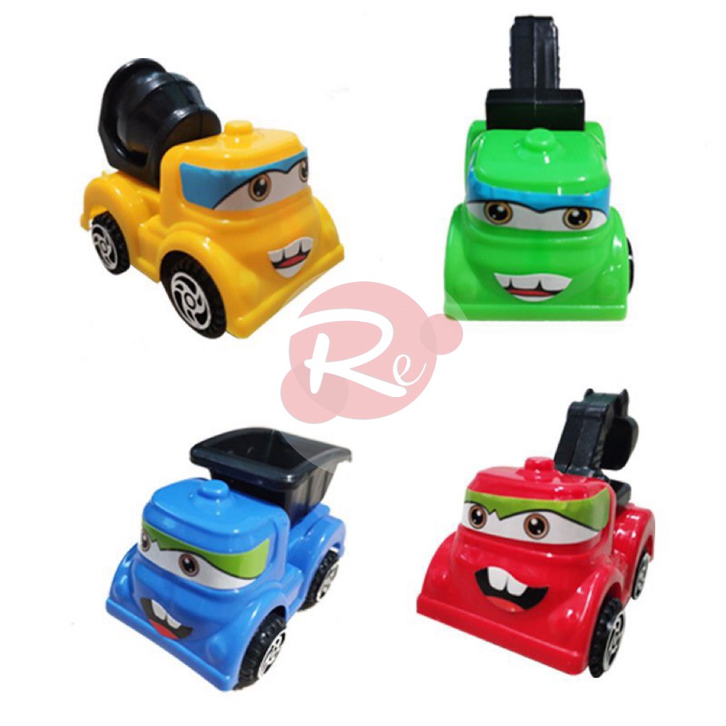 [SIÊU RẺ❤️] – Bộ 4 ô tô công trình - Trang trí bánh sinh nhật bánh kem