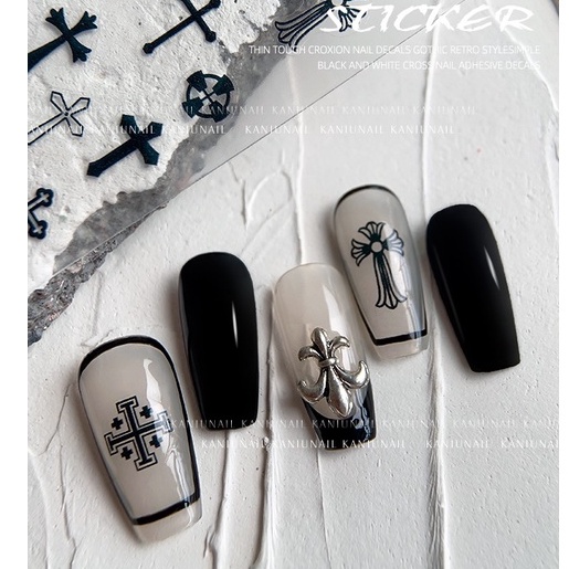 Sticker 3D Thánh Giá | Hình Dán Móng Tay