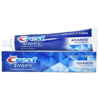 KEM ĐÁNH RĂNG CREST 3D WHITE ADVANCED WHITENING 158GR (MẪU MỚI)