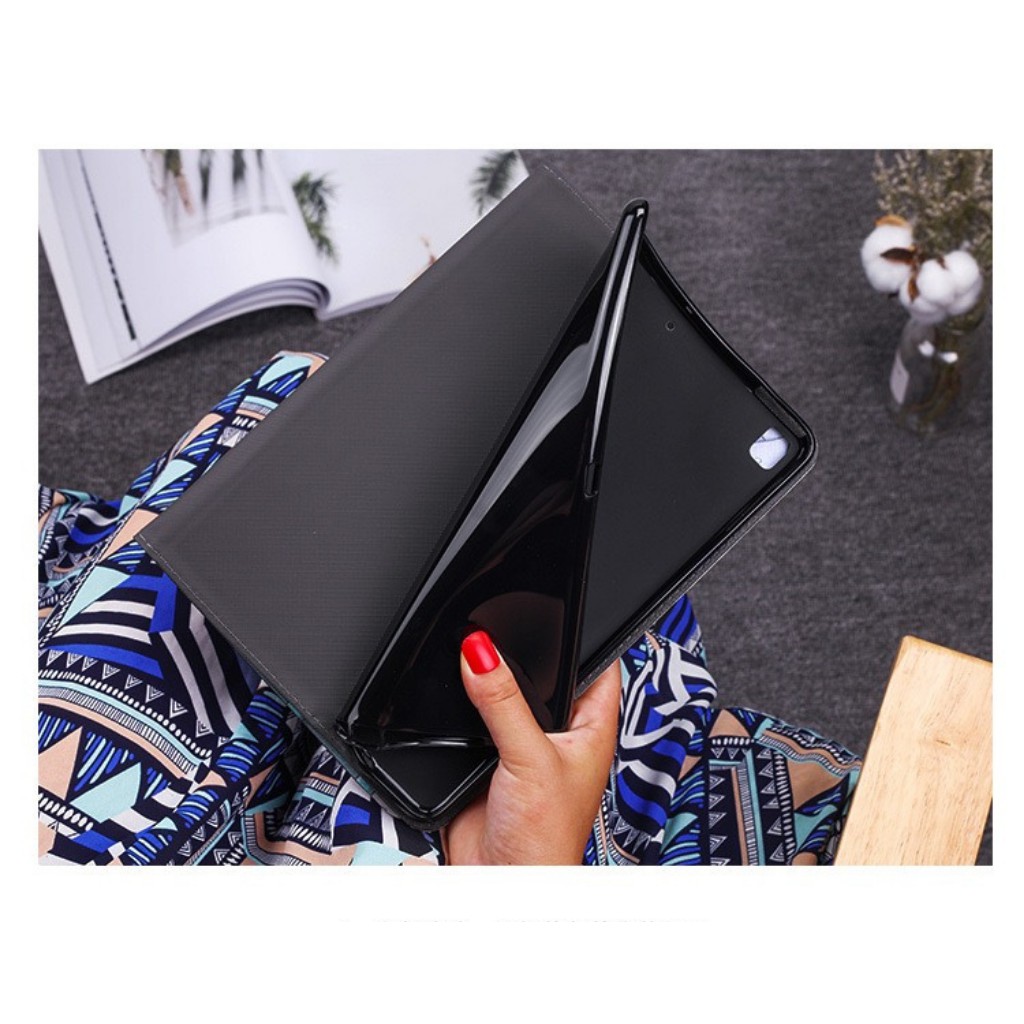 Ốp ipad silicon hình Thỏ mũ hồng ipad Air 3/gen 5/6/7/8/9/Air1/Air 2...MART CASE