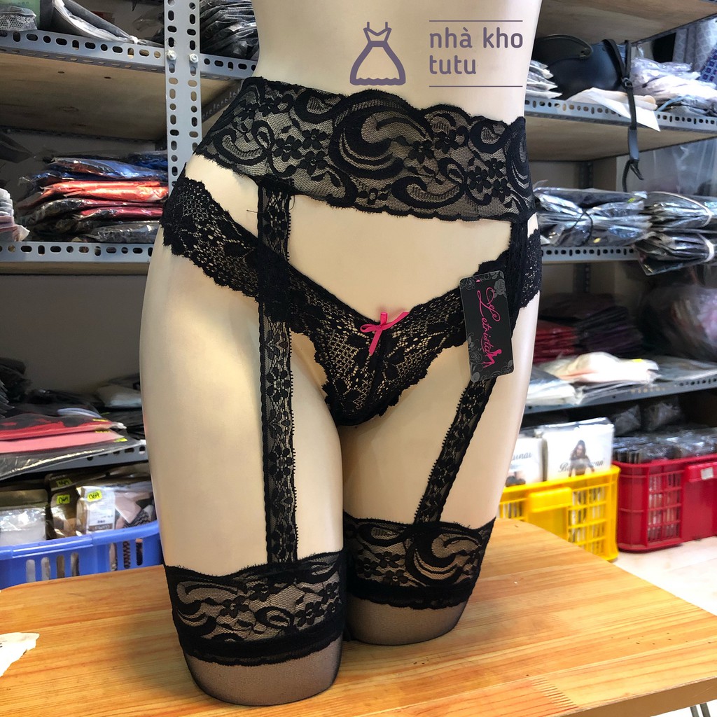 Set quần lót kèm garter liền vớ L081 | BigBuy360 - bigbuy360.vn