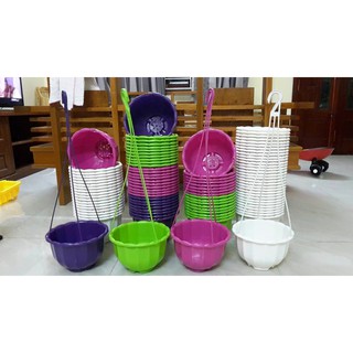 CHẬU TREO BÍ CÓ QUAI 22cm