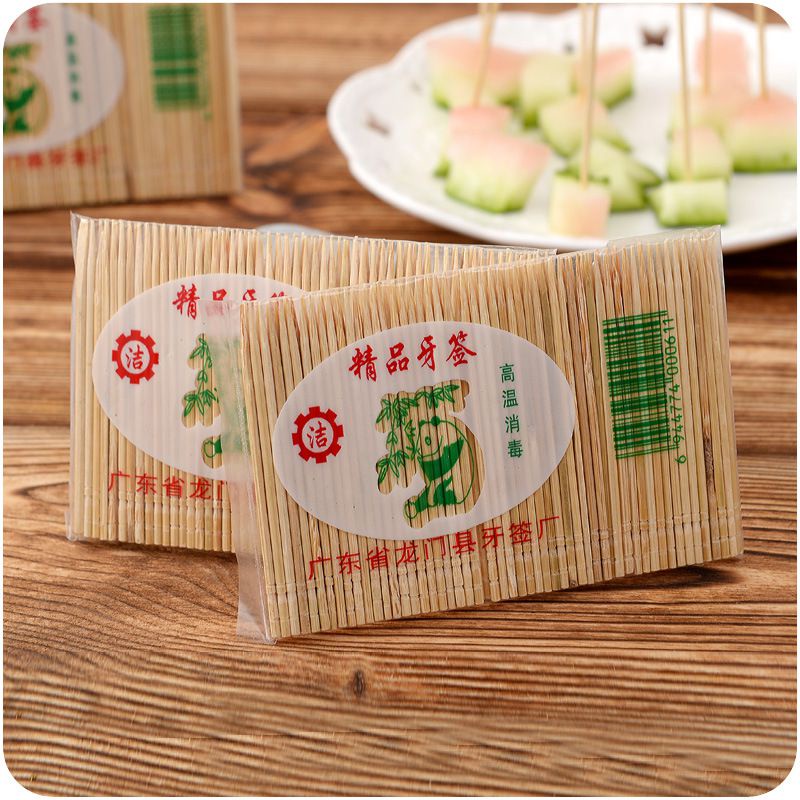 [Hàng mới về] Set 100 tăm tre xỉa răng dùng một lần tiện lợi