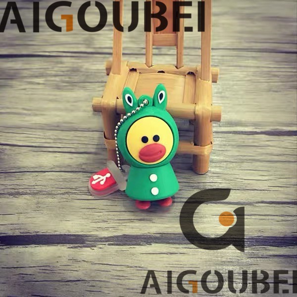 [Spot COD] USB 2.0 Ổ flash di động Áo mưa silicon dễ thương Áo mưa gấu Áo mưa tốc độ cao Duck U Disk 1GB 2GB 4GB 8GB 16GB 32GB 32GB 64GB 128GB Flash Drive Metal U Disk