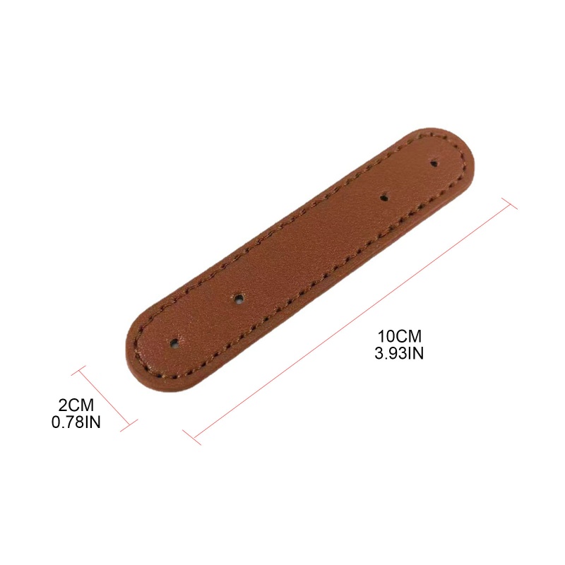 Set 2 Túi Xách Da PU Có Lỗ Trước DIY