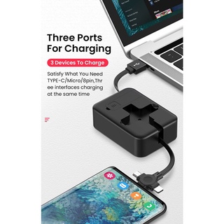 Dây cáp sạc Type C 3 trong 1 thích hợp cho Android Type-C