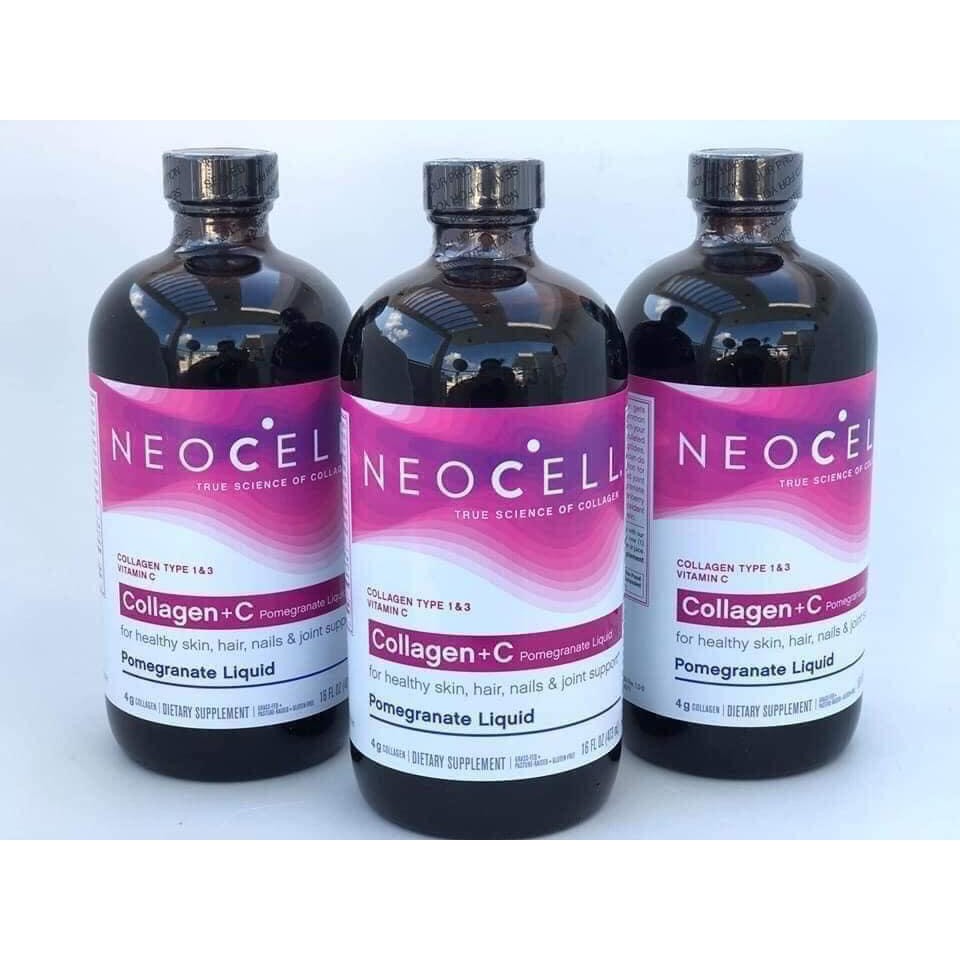 Collagen dạng nước Neocell Collagen + C Pomegranatr Liquid  473ml - Mỹ