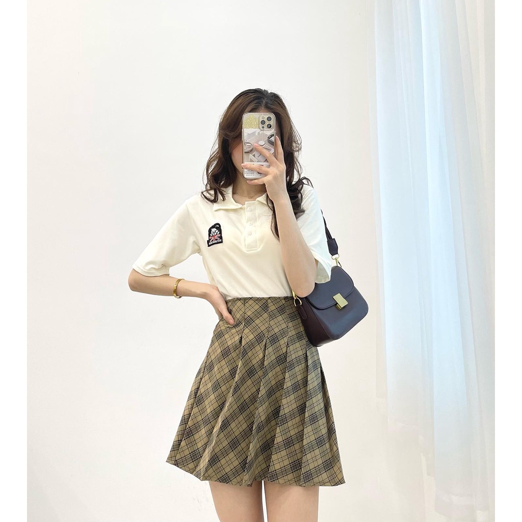 (FREESHIP) set áo polo kèm chân váy xinh miho.house