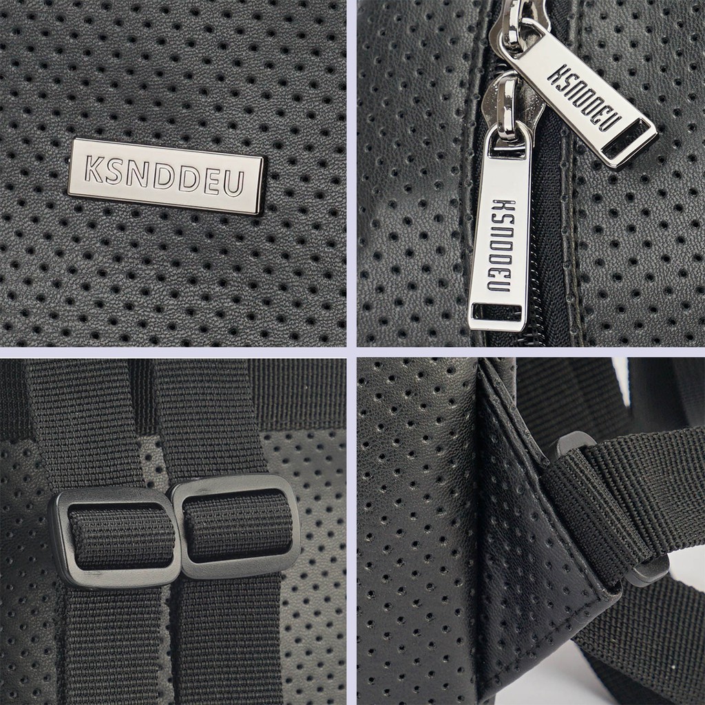 Ba Lô Ksnddeu Mini Da PU Lỗ Lazer Dễ Thương Cho Nữ