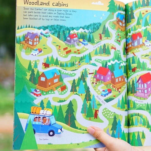 Sách đi tim mê cung Forest Mazes