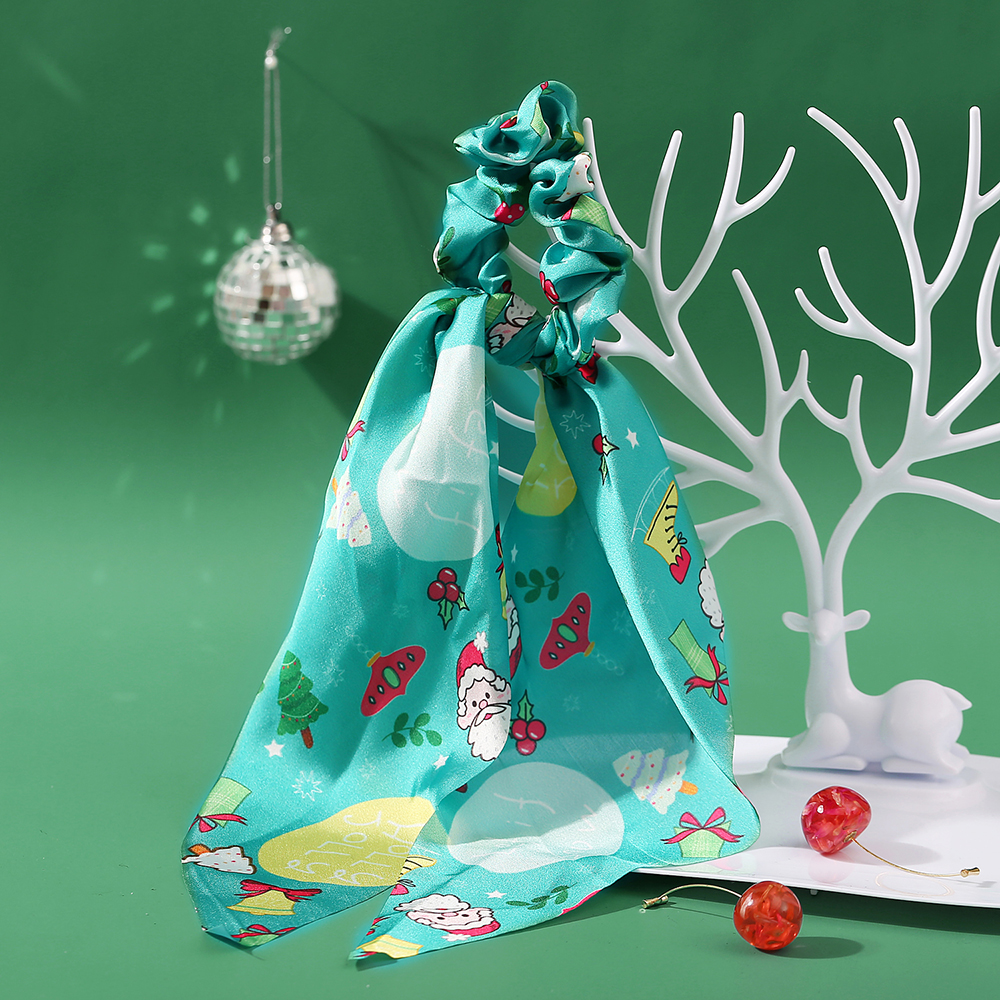 Dây Buộc Tóc Hishop Chủ Đề Giáng Sinh In Hình Tuần Lộc / Hoa Tuyết Dành Cho Nữ