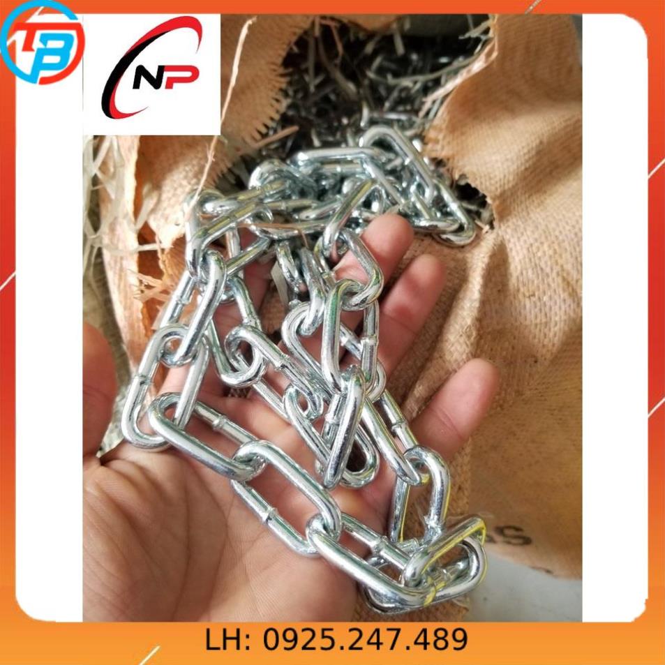 Dây Xích Sắt Mạ Kẽm 5mm(li).Sử dụng cho gia đình,công trình và xí nghiệp.Kimkhinhatphat