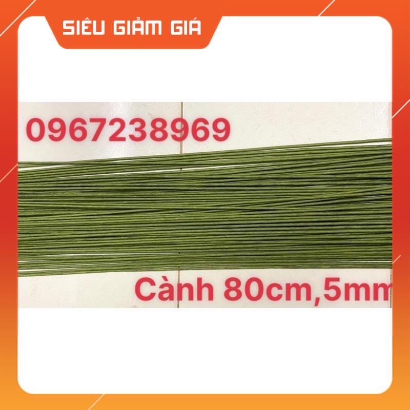 Cành kẽm bọc giấy, 1kg cành kẽm làm hoa handmade, nhiều cỡ theo ý