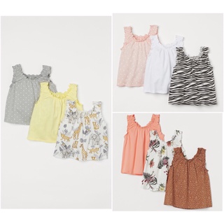 Set 3 áo bé gái cộc tay bé gái HM Auth săn sale