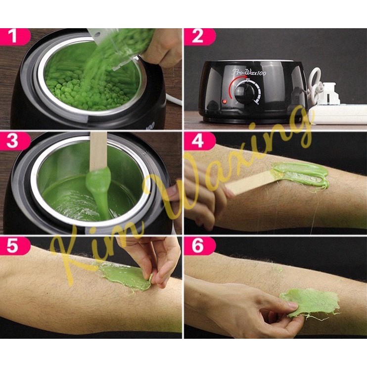 (Hàng có sẵn) Nồi nấu sáp wax Pro Wax 100 và 100g sáp wax viên nóng Full 6 | BigBuy360 - bigbuy360.vn
