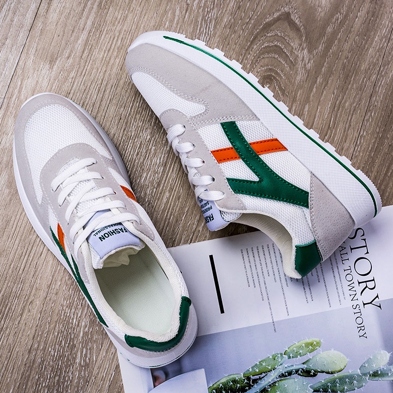 Qiaoyiluo Giày Thể Thao Mũi Tròn Nhẹ Và Tối Giản Cho Nữ