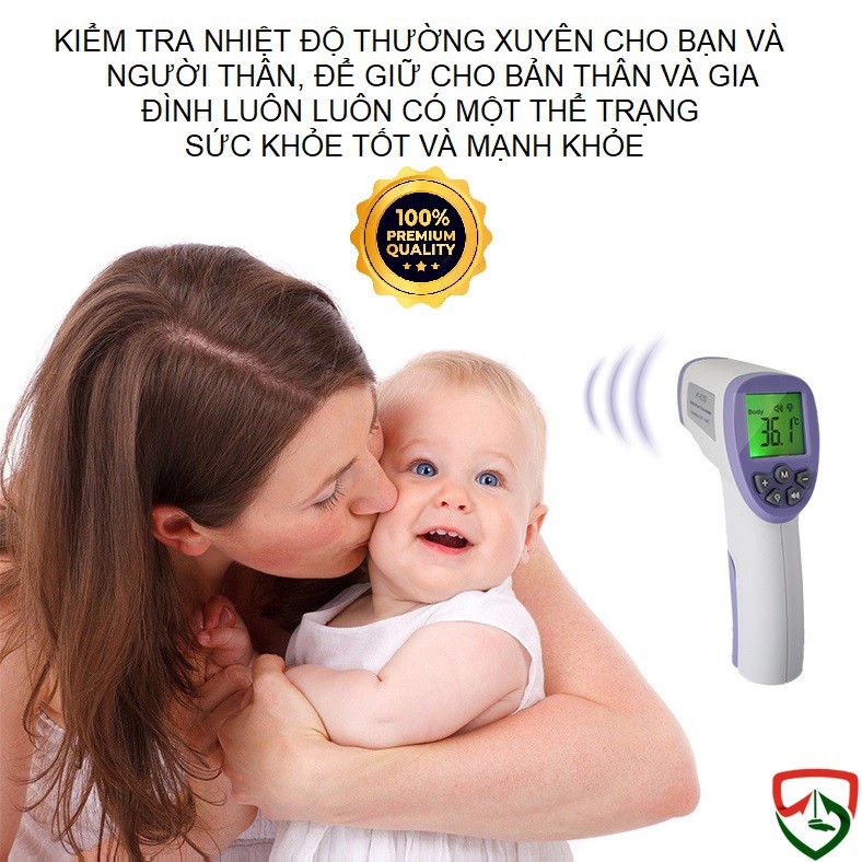 Nhiệt kế hồng ngoại điện tử cảm ứng đo trán đo thân nhiệt cao cấp ✅