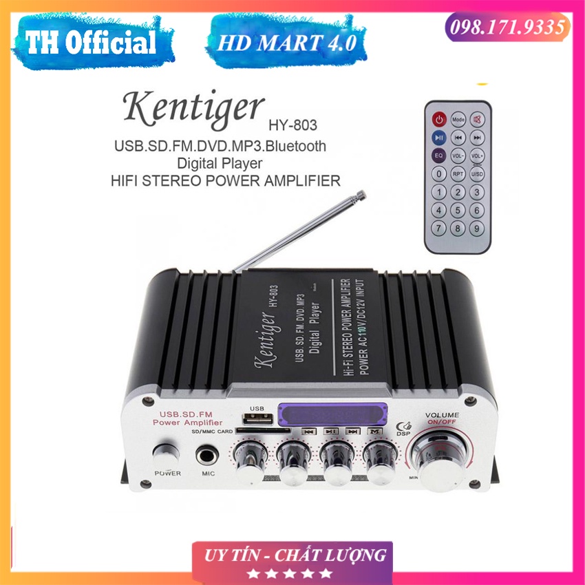 Amply 2.1 karaoke bluetooth 12V SEKA-Kentiger HY 803 Công Suất Lớn Âm Thanh Hay, Âm Bass Chuẩn - Giá tốt chỉ hôm nay