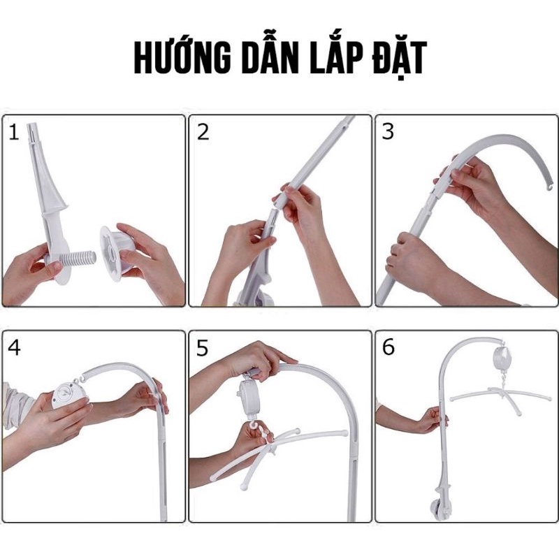 Treo nôi cũi cho bé từ 0m Happykids nhiều mẫu để chọn