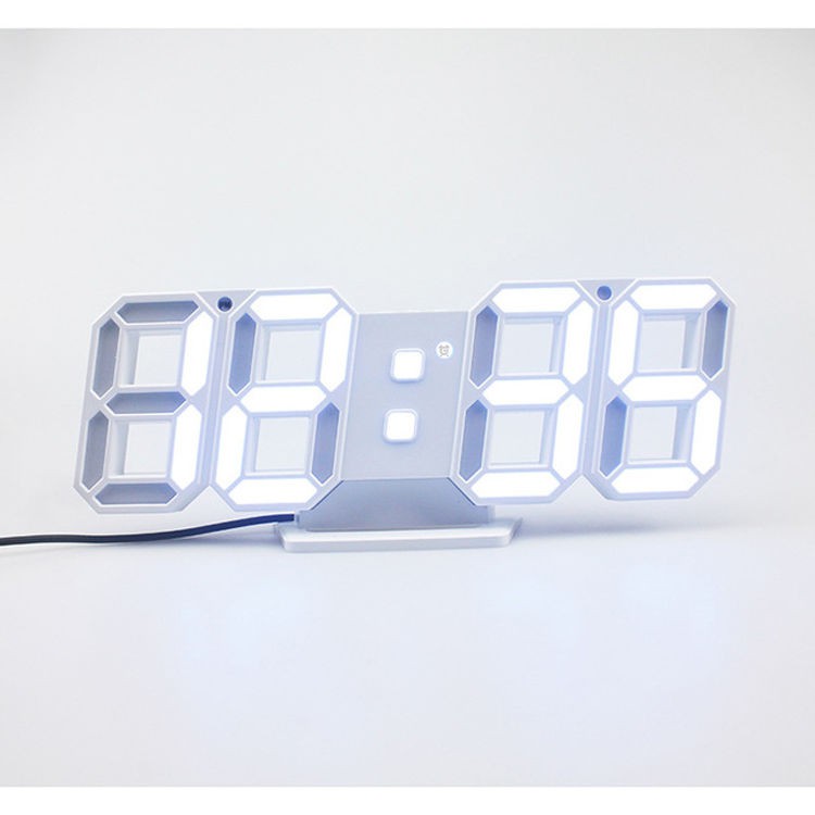 Đồng hồ LED 3D treo tường, để bàn phong cách Hàn Quốc hiện đại, sáng đẹp - Hướng dẫn sử dụng Tiếng V