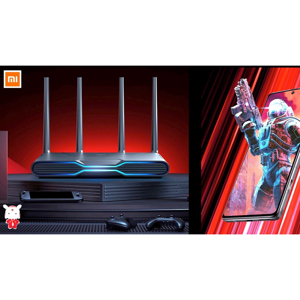 Bộ phát Wifi Router Xiaomi Redmi AX5400 Gaming hỗ trợ - Wifi 6 - Mesh - 248 thiết bị - Chuyên cho chơi Game Ax5400