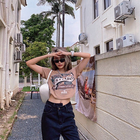 ◄✘Áo Thun 100% Cotton Nguyên Chất Ngắn Tay Phong Cách Âu Mỹ Thời Trang Mùa Hè 2022