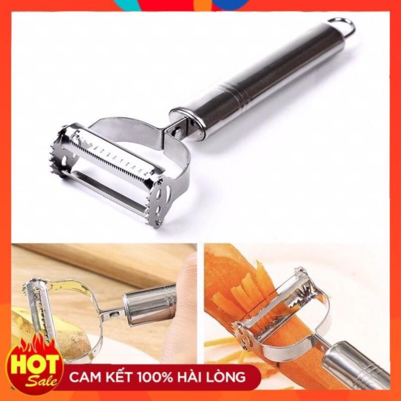 Nạo sợi inox 3in1 đa năng,nạo rau củ quả inox cao cấp