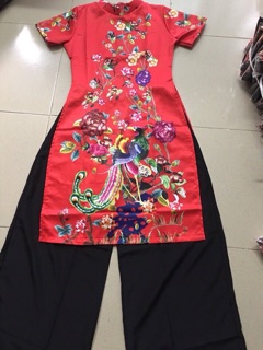 Sét bộ áo dài kèm quần 