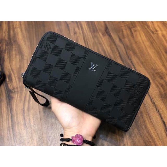 🔥FREE SHIP🔥 Ví cầm tay da Nam nữ có dây cầm vân ô dập có sẵn siêu đẹp - Chi tiết ib để được tư vấn !!
