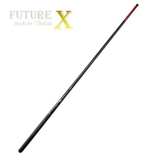 Cần đơn Future X_Cần câu tay 5h chất liệu Carbon xoắn _Màu đỏ đen