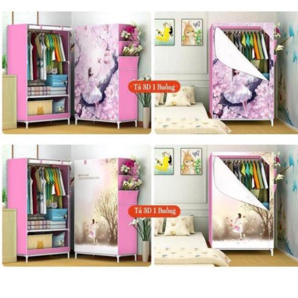 Sỉ, lẻ Tủ Vải 3D 1 Buồng ( Hình Ngẫu Nhiên )
