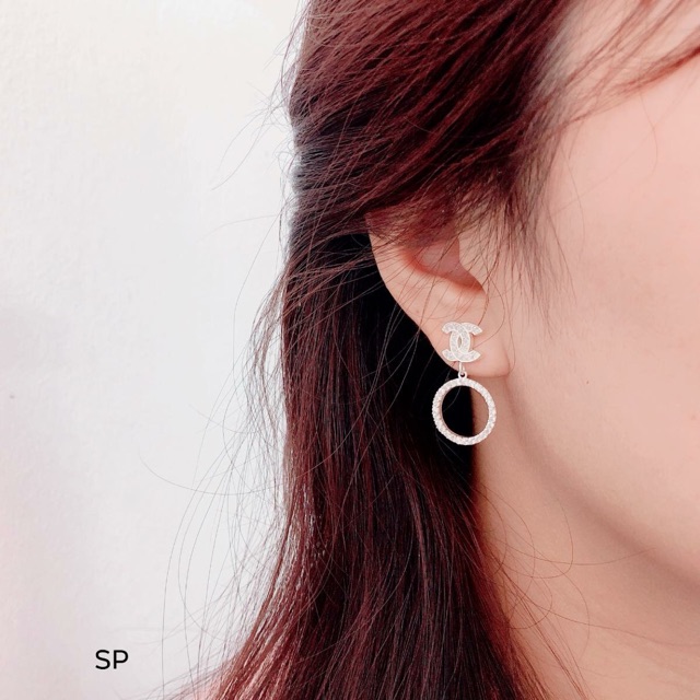 Bông tai tròn xinh bạc ta