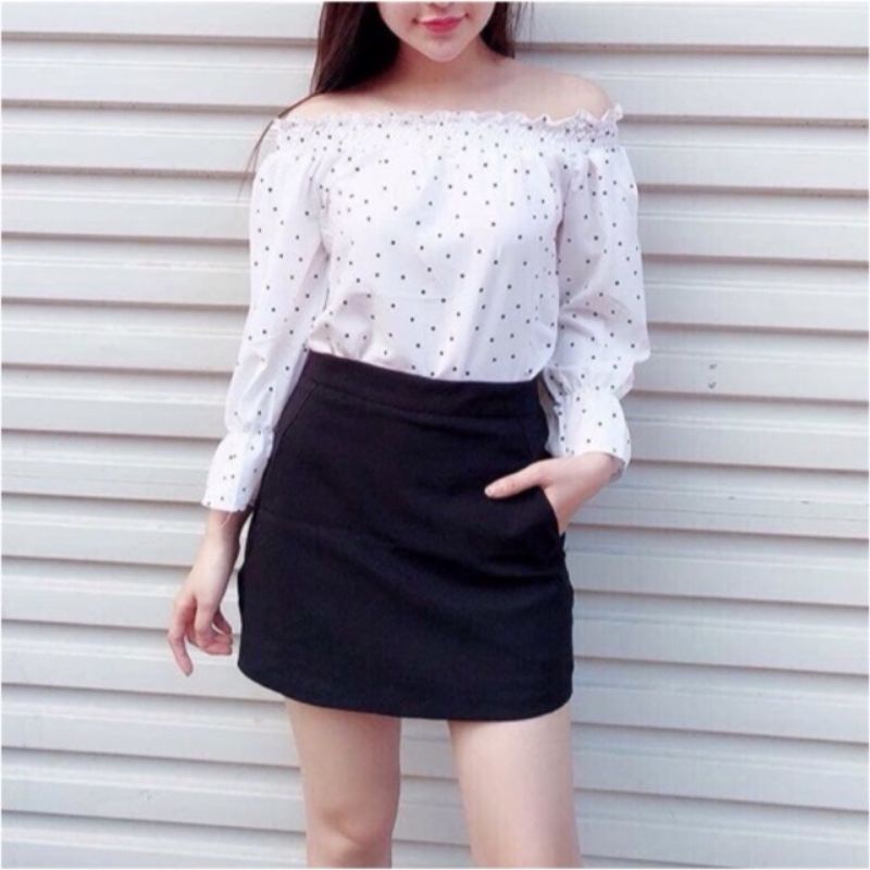 Chân váy tuyết mưa  2 túi  công sở chuẩn đẹp