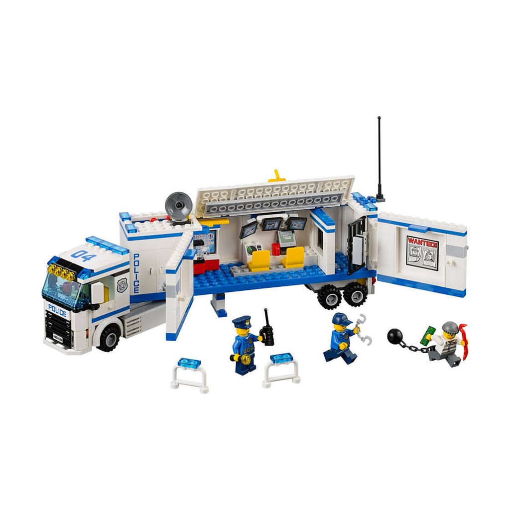 Mô hình Lego Bela 10420 Xe container cảnh sát di động