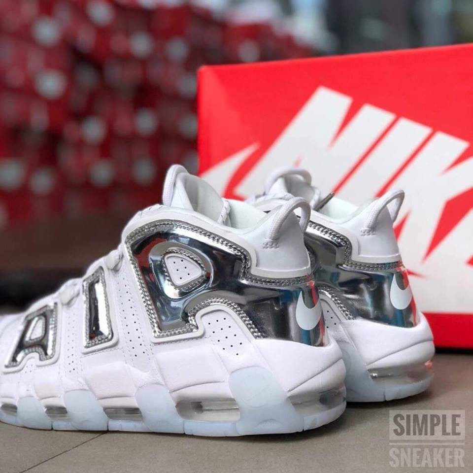 Giày Nike Nam/Nữ Chính Hãng Air More Uptempo " Chrome " Auth 100% Full Box . q1 hot