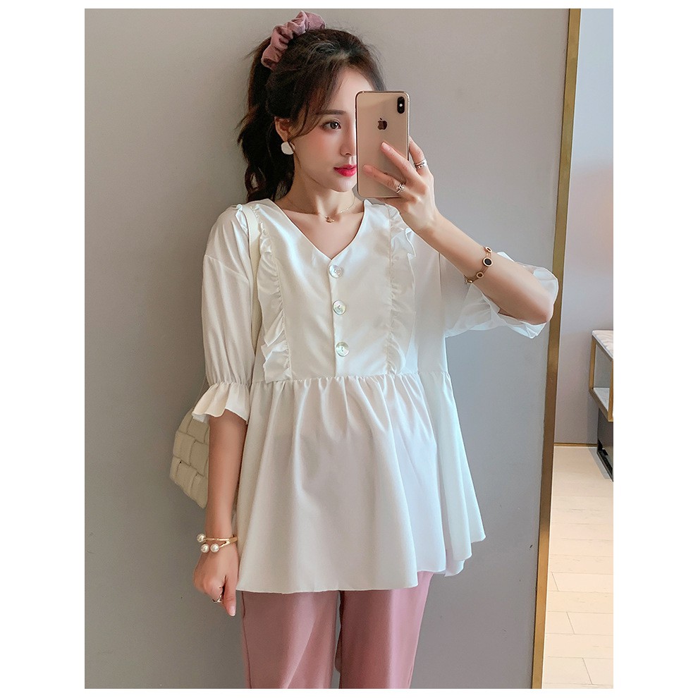 Áo Bầu Xinh Sơ Mi Bầu Xinh Ab192