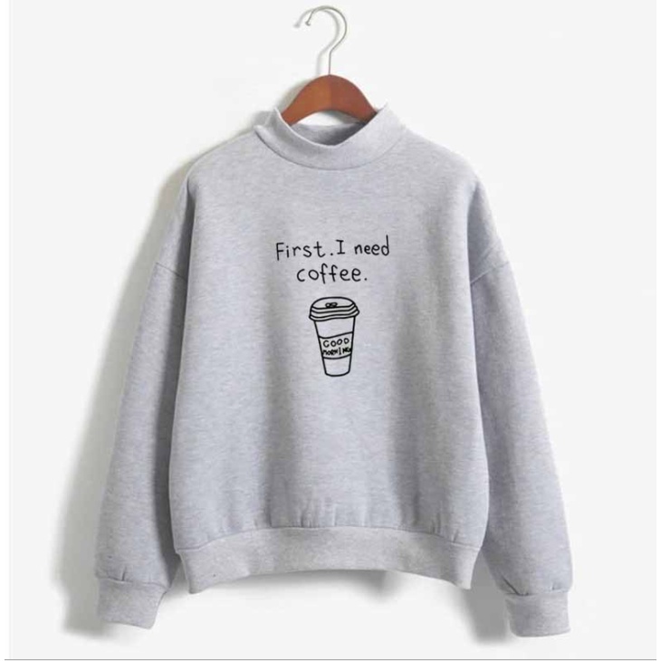 Aó Nỉ Sweater Họa Tiêt Cốc Trà Sữa siêu dày ,siêu ấm. | BigBuy360 - bigbuy360.vn