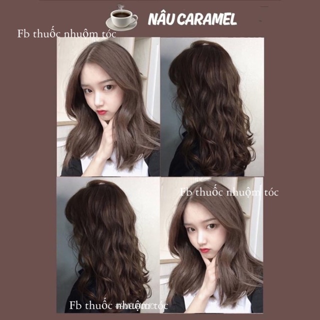 [KHÔNG TẨY] Thuốc nhuộm tóc Hàn Quốc màu nâu caramel