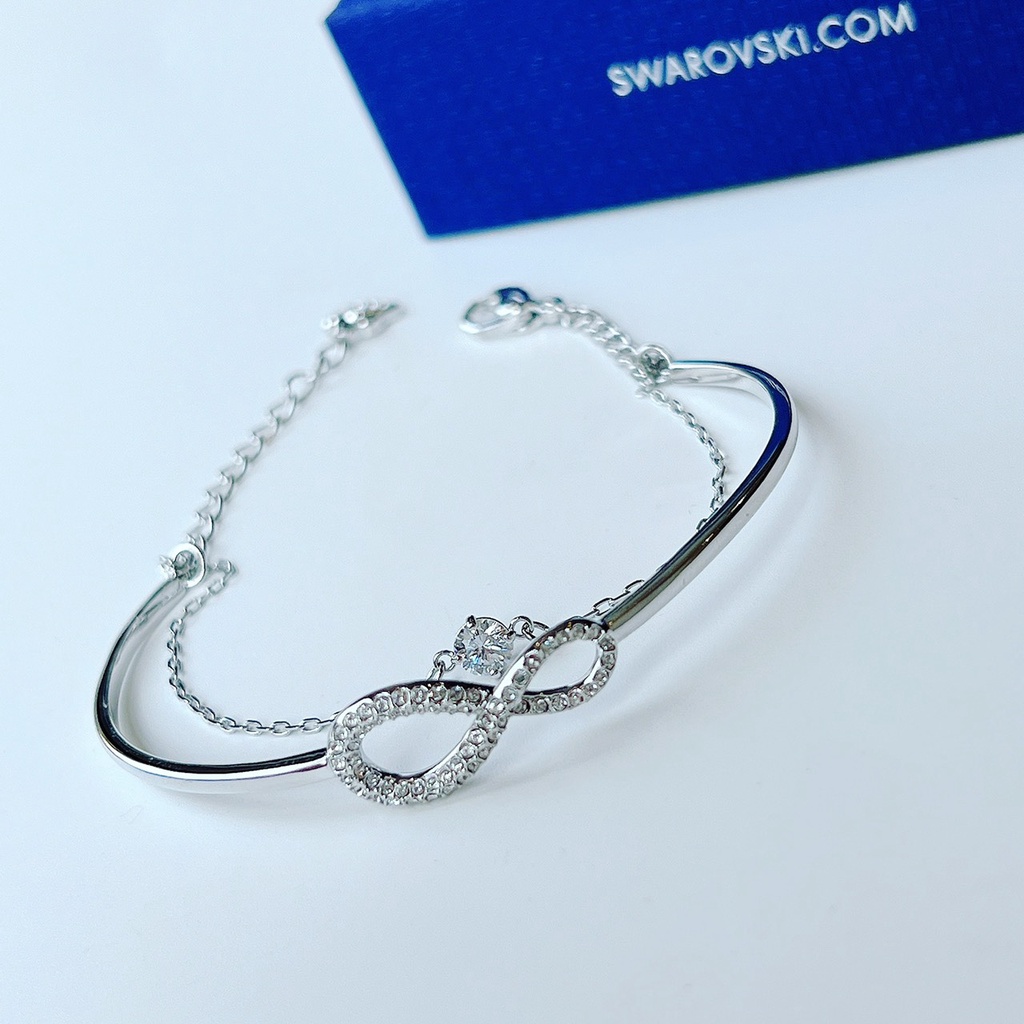 Vòng Tay Infinity- Màu Bạc Sẵn Ship- Free Size
