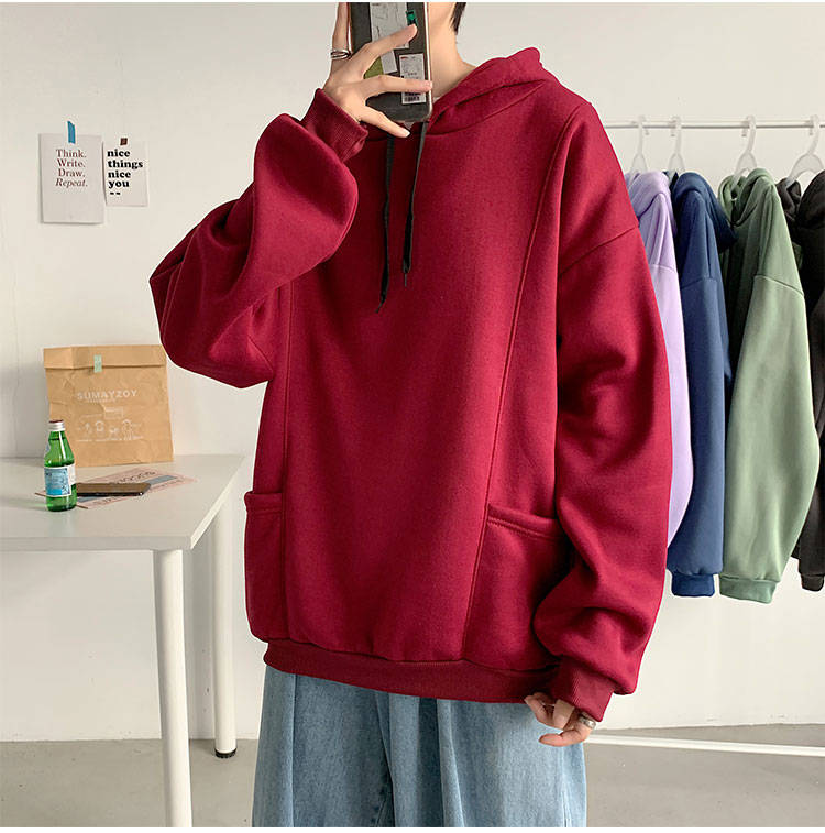 Áo Hoodie Phong Cách Hàn Quốc Hợp Thời Trang Cho Cặp Đôi 8 Màu Lựa Chọn