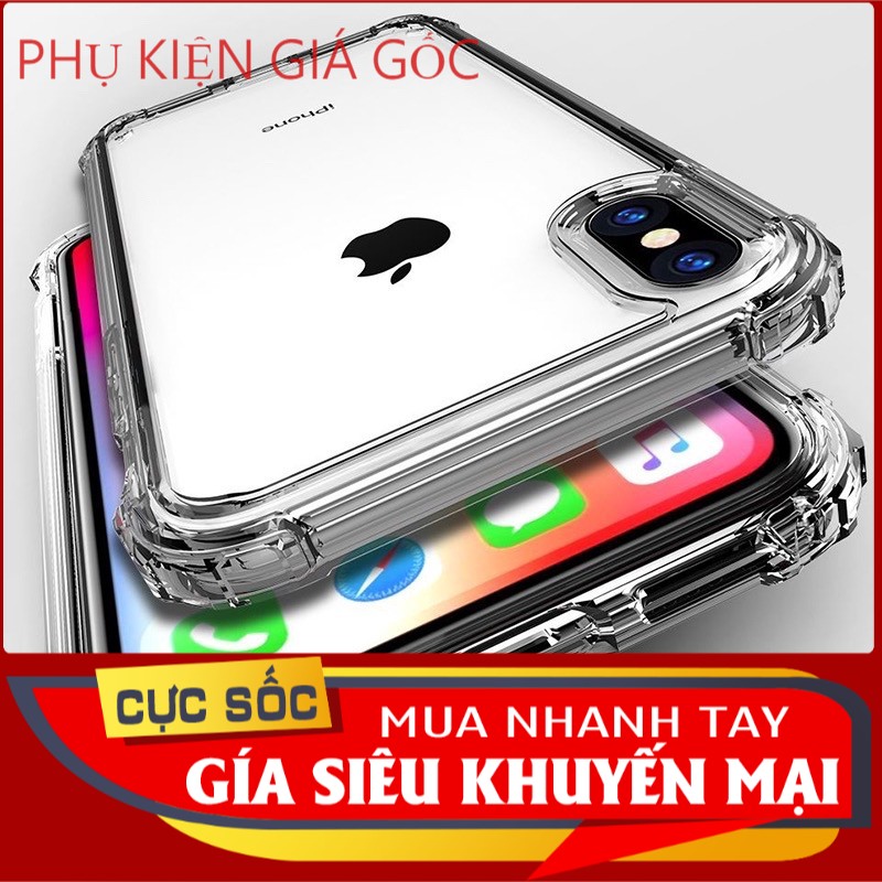 Ốp Lưng iPhone Chống Sốc - Silicon Dẻo Trong Suốt Cho iP 6/6Plus/6s/6sPlus/7/8/7Plus/8Plus/X/Xr/Xs/Xsm/11Pro/12 Pro Max | BigBuy360 - bigbuy360.vn