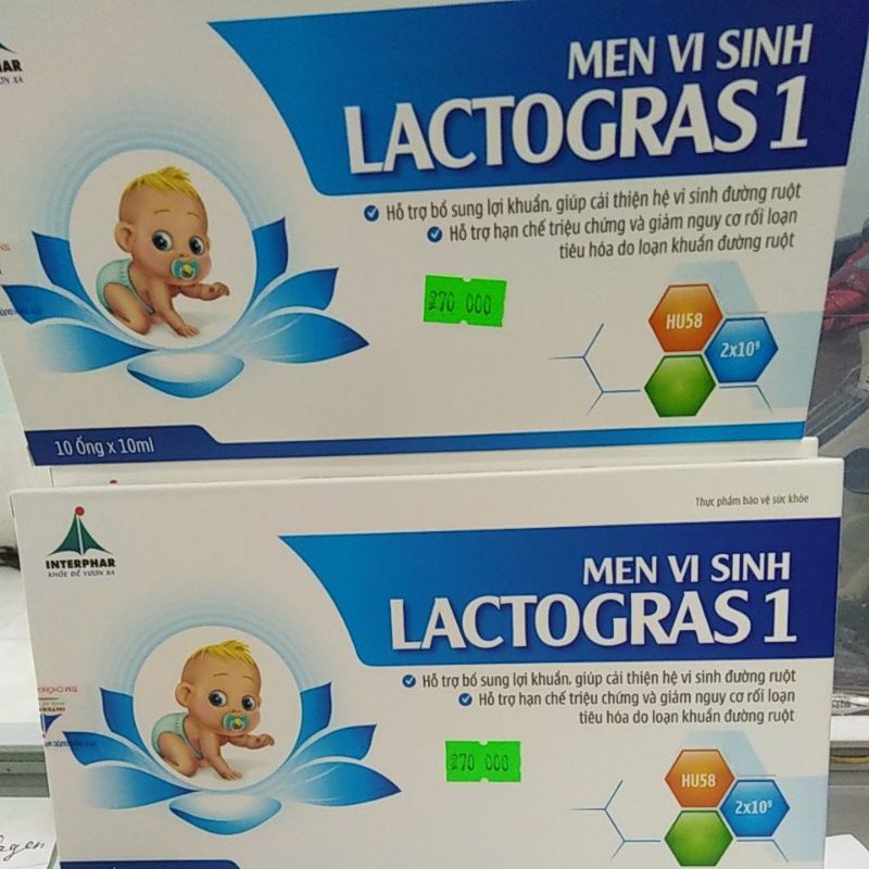 MEN TRẺ EM LACTOGRAS 1 giúp tiêu hóa tốt