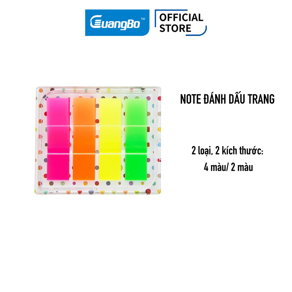 Giấy note đánh dấu trang 2M/4M nhựa Guangbo GT9323/9324